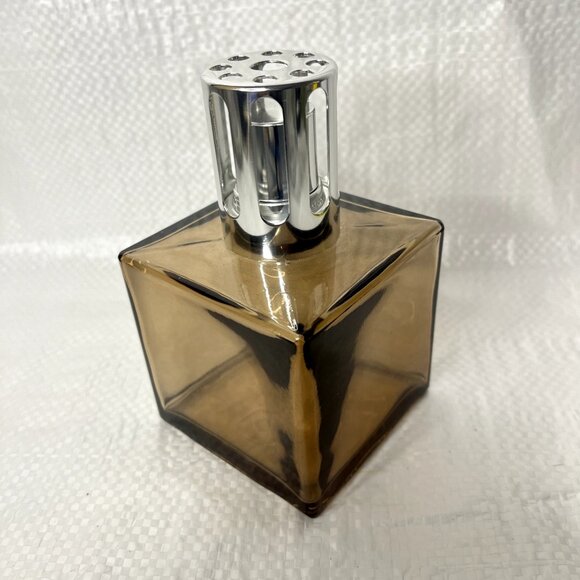 Lampe Berger Paris brown Glass Catalytic Home Fragrance Lamp 3" square - Picture 1 of 12